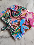 Mermaid - 3D Layered Cake Topper
