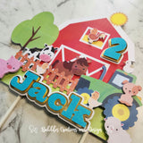 Farm Yard - 3D  Layered Cake Topper