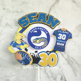 NRL Eels - 3D Layered Cake Topper