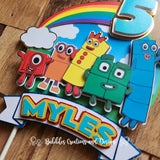 Number Blocks - 3D Layered Cake Topper
