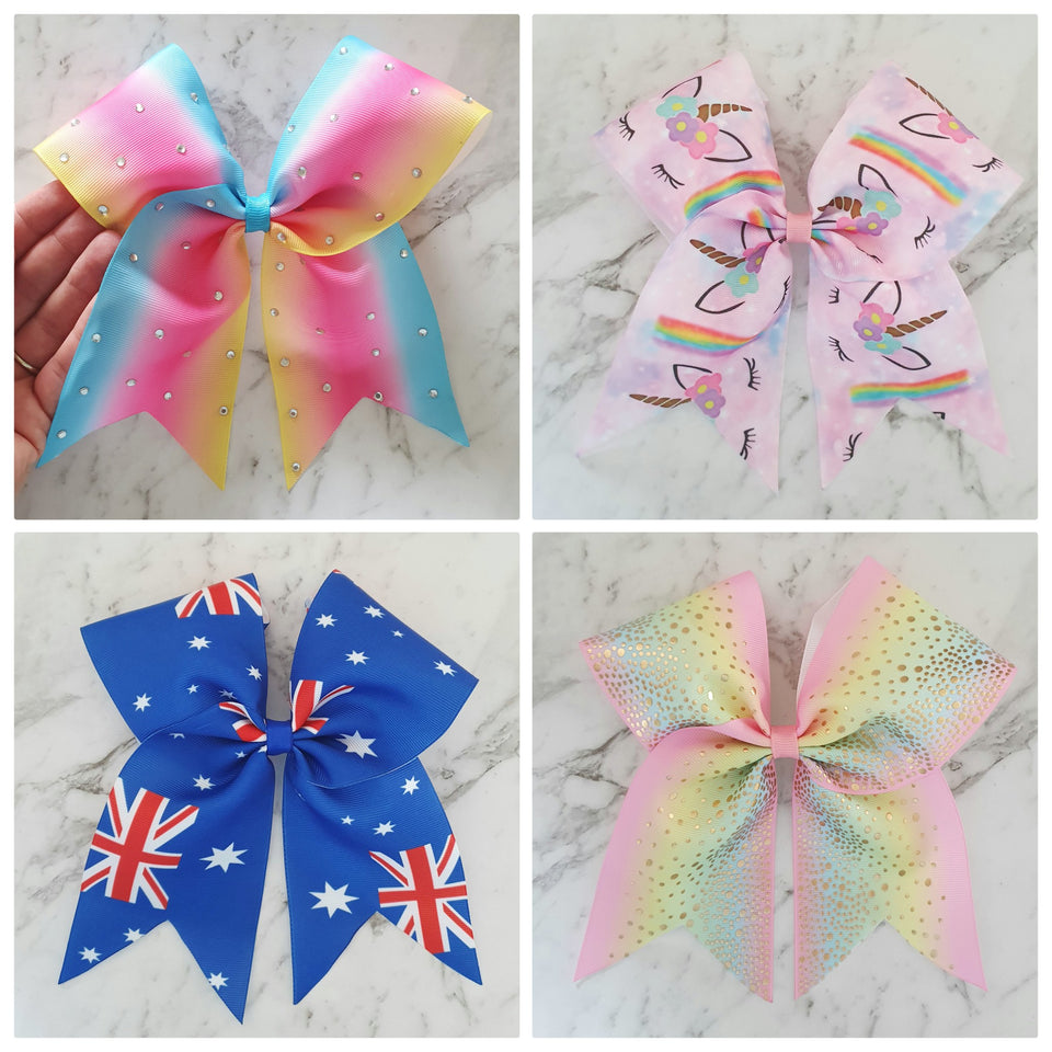 O.T.T. Cheer Bow Hair Clips