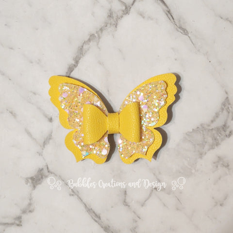 Yellow Butterfly Bow