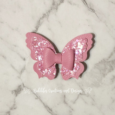 Pink Butterfly Bow