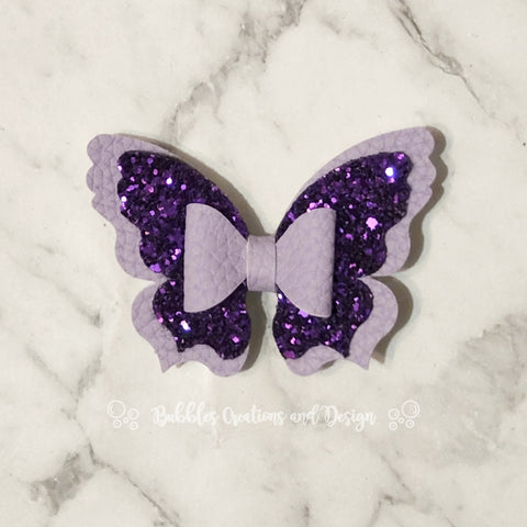 Purple Butterfly Bow