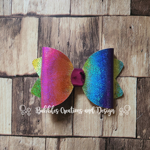 Rainbow Sparkles - Hair Clip