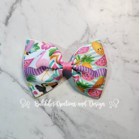 Tropical "Tux" Style Bow