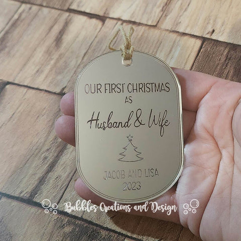 Our First Christmas as Husband & Wife - Bauble