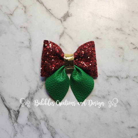 Red & Green - Sailor Bow (small)