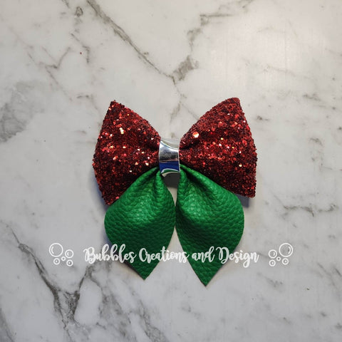 Red & Green - Sailor Bow