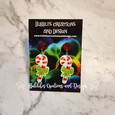 Candy Canes - Earrings