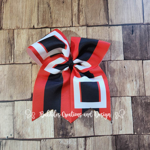 Santa's Buckle "O.T.T. CHEER" Style Bow