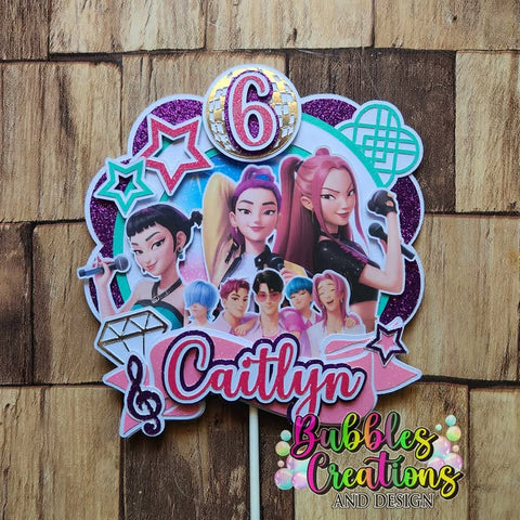 K-Pop - 3D Layered Cake Topper