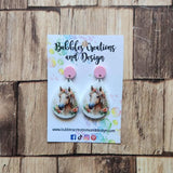 Horse & Florals - Earrings