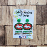 Rabbitohs - Earrings