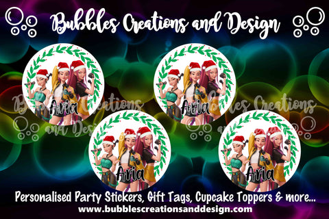 Personalised Christmas Stickers - Kpop