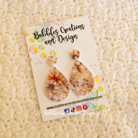 Florals and Leaves - Earrings