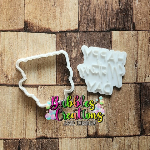 Happy Mother's Day - Cookie Cutter/Embosser Stamp set.