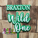 Wild ONE or "AGE" - Cake Topper & Name Fropper