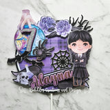 Wednesday Addams - 3D Layered Cake Topper