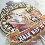 Country & Western - 3D  Layered Cake Topper