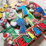 Super Mario Brothers - 3D  Layered Cake Topper