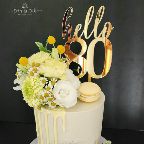 Hello "AGE" - Cake Topper