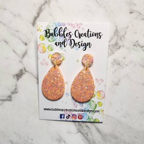 Glitter Dangle Earrings