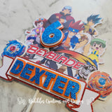Beyblade - 3D Layered Cake Topper