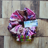 Pink Highland Cow - Scrunchie