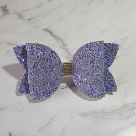 Purple Lace "Maria" Style Bow