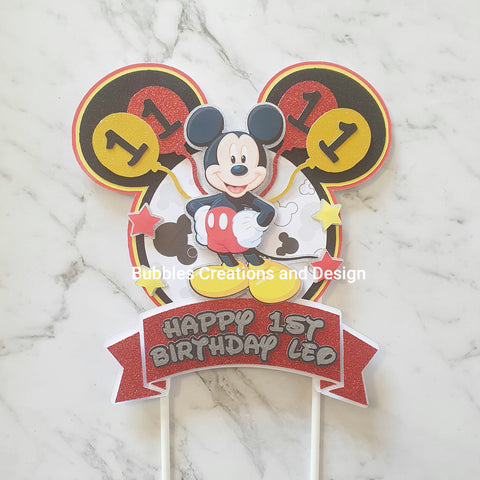 Mickey Mouse - 3D Layered Cake Topper