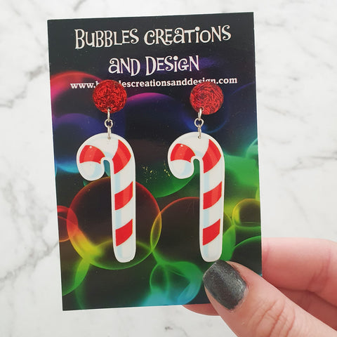 Candy Canes - Earrings