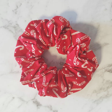 Red Candy Canes - Scrunchie