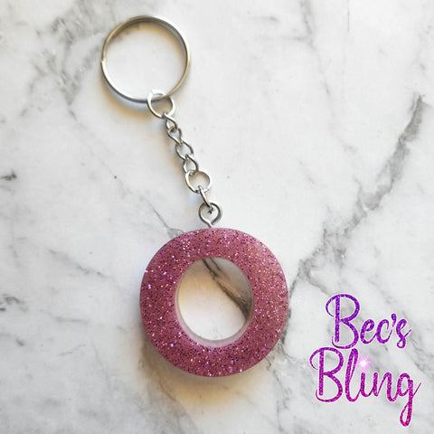 Letter "O" - Resin Keyring