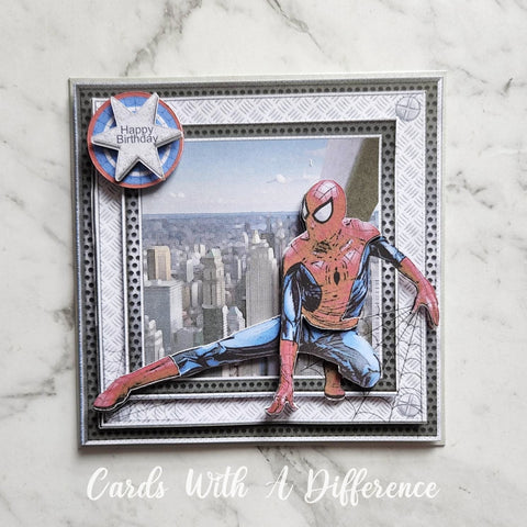Spiderman Birthday Card.