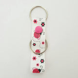 Butterflies with Glitter Wings Personalised Bag Tag (pattern no1)
