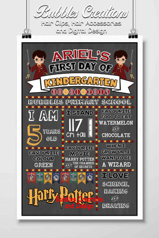 Harry Potter First Day Of School Designs