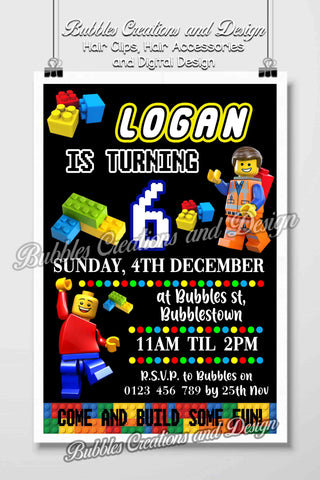 Lego - Invitation Design
