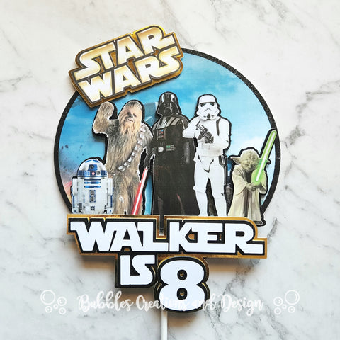 Star Wars - 3D Layered Cake Topper