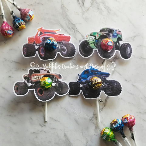 Monster Truck - Monster Jam - Lollipop Holders