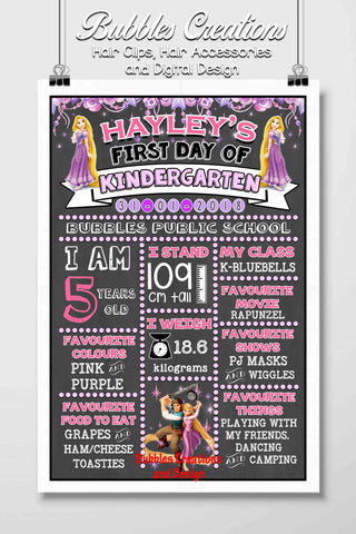 Rapunzel First Day Of School Design
