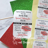 Personalised Christmas Stickers - Santa Delivery