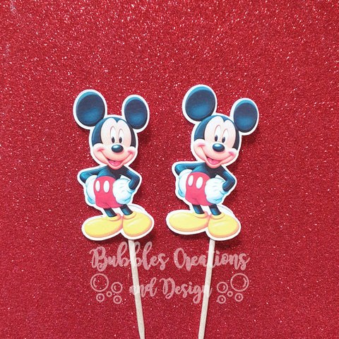 Mickey Mouse - Cupcake Toppers
