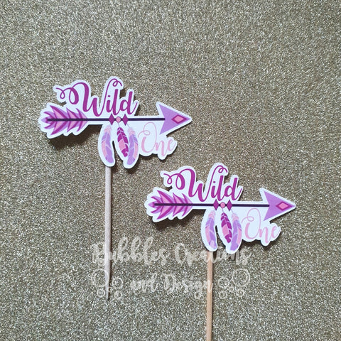 Wild One - Cupcake Toppers