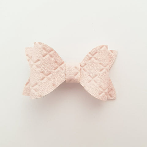 Baby Pink Crosses "EVIE" Style Bow