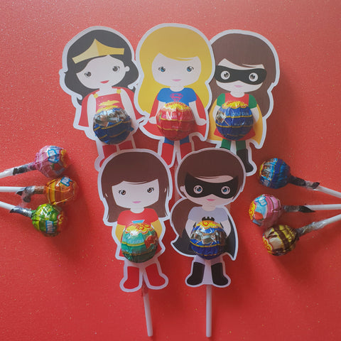 Super Heroes mixed pack- Lollipop Holders