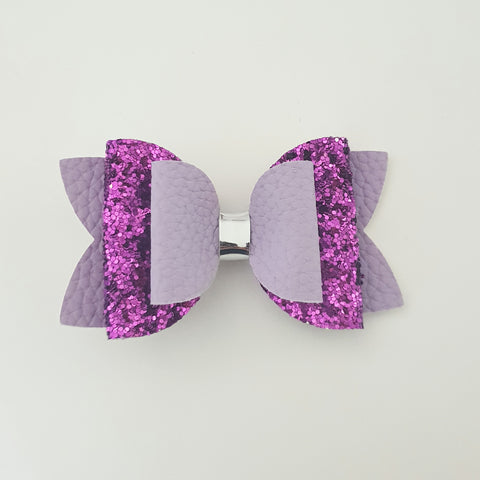 Purple "Lux Maria" Style Bow