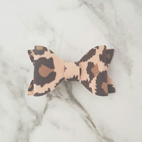 Leopard "EVIE" Style Bow