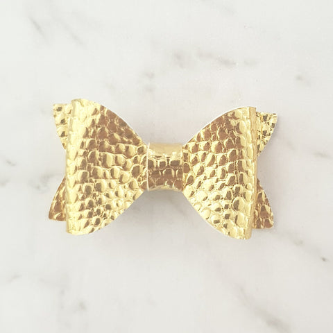 Gold Metallic "EVIE" Style Bow