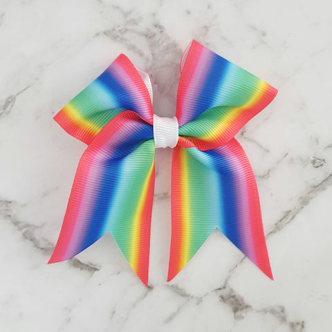 Rainbow MINI Cheer Bow